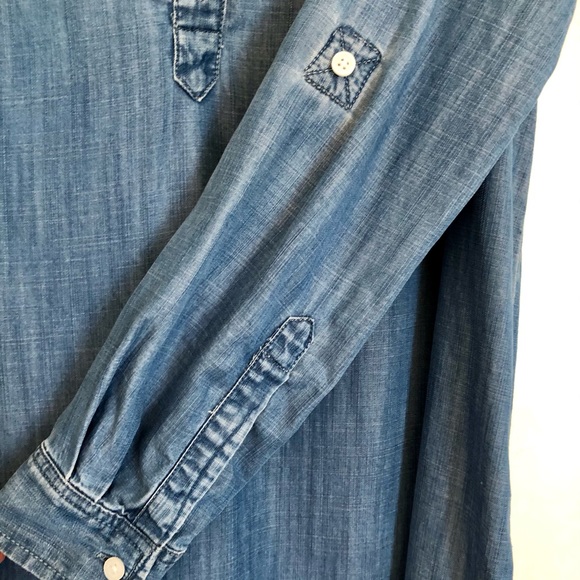Loft Chambray Tunic Dress Size XS - Picture 3 of 3